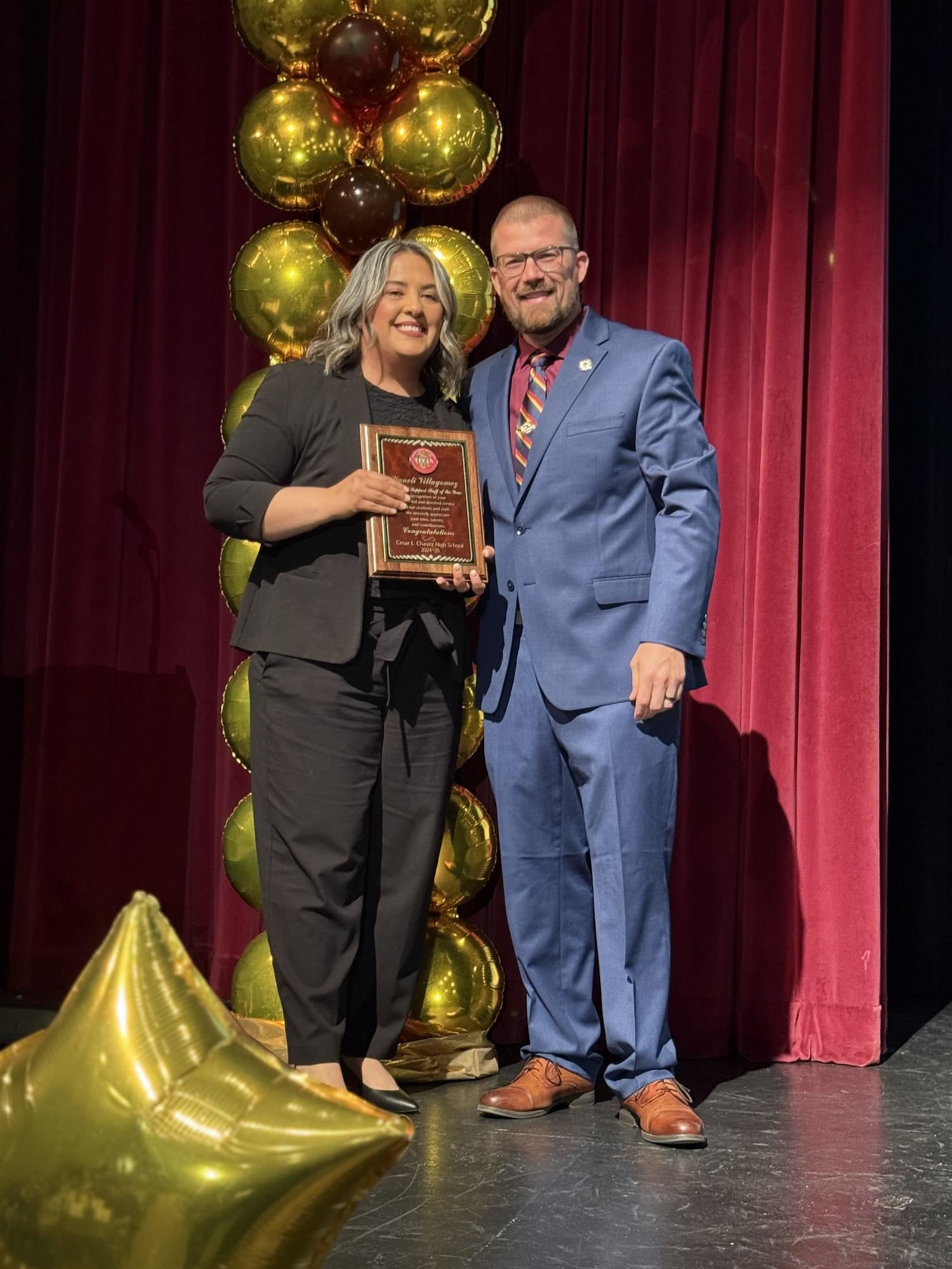 Mrs. Villagomez Classified Staff of the Year