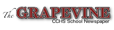 newsaper logo that says the Grapevine CCHS School Newspaper 