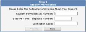 Student Verification step 